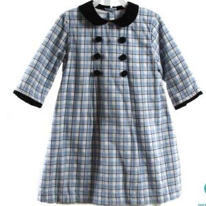 Bella Bliss Blue and White Plaid Shift Dress Size 8 New with tags